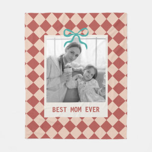 Couverture Polaire Cadeau de fête des mères Meilleure maman Photo per