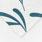 Couverture Polaire Cadeau de fleurs et feuilles de printemps (Coin)