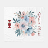 Couverture Polaire cadeau de jour de la mère (Devant (Horizontal))