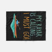 Couverture Polaire Cadeau de kayak en kayak (Devant (Horizontal))