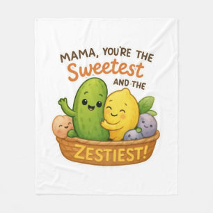 Couverture Polaire Cadeau de la fête des mères pour maman design amus
