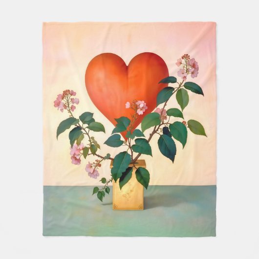 Couverture Polaire Cadeau de la Saint-Valentin (Devant)