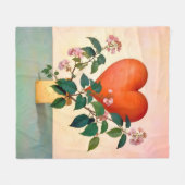 Couverture Polaire Cadeau de la Saint-Valentin (Devant (Horizontal))