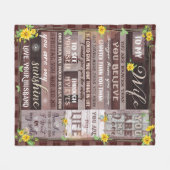 Couverture Polaire Cadeau de la Saint Valentin pour sa femme (Devant (Horizontal))