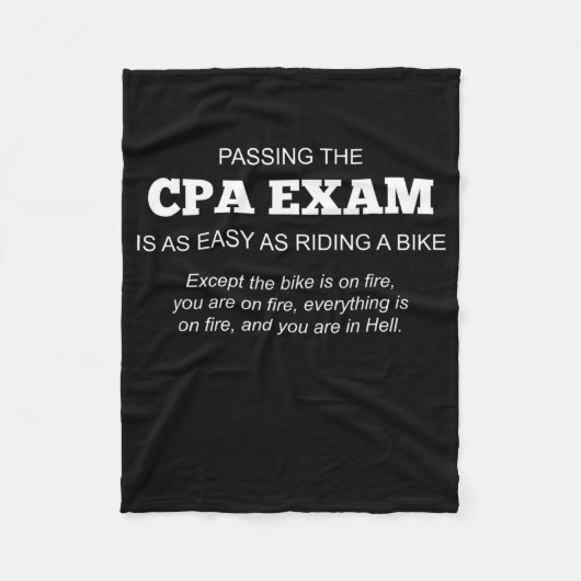 Couverture Polaire Cadeau de l'examen CPA certifié (Devant)