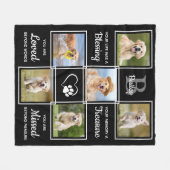 Couverture Polaire Cadeau de mémorial d'animal de compagnie moderne - (Devant (Horizontal))