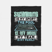 Couverture Polaire Cadeau de natation (Devant)