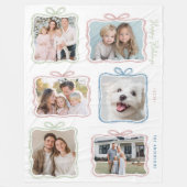 Couverture Polaire Cadeau de Noël multi photos (Devant)