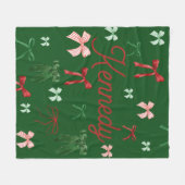 Couverture Polaire Cadeau de Noël personnalisé pour ses vaches (Devant (Horizontal))