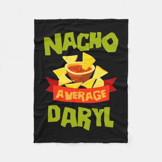 Couverture Polaire Cadeau de nom d'anniversaire drôle de daryl nacho  (Devant)
