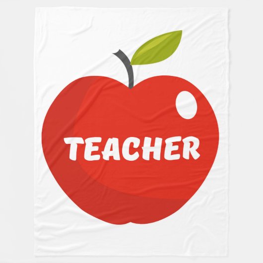 Couverture Polaire Cadeau de pomme pour enseignants (Devant)