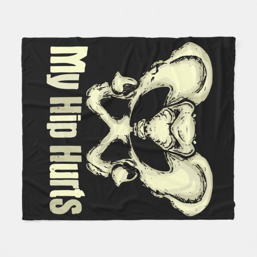 Couverture Polaire Cadeau de récupération de remplacement de hanche N (Devant (Horizontal))