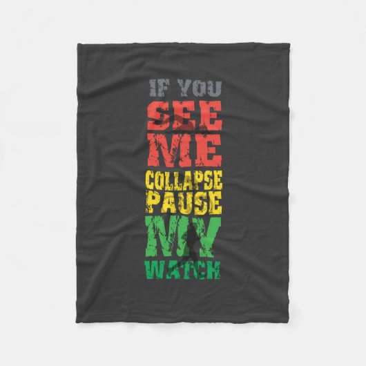 Couverture Polaire Cadeau de recyclage fonctionnant (Devant)