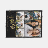 Couverture Polaire Cadeau de script pour soeurs multiphoto pour soeur (Devant (Horizontal))