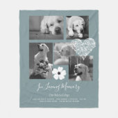 Couverture Polaire Cadeau de souvenir mémorial pour chien sentimental (Devant)