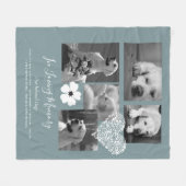 Couverture Polaire Cadeau de souvenir mémorial pour chien sentimental (Devant (Horizontal))