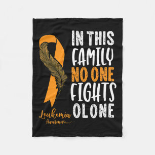 Couverture Polaire Cadeau de survivant du cancer Ruban Orange de sens