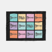 Couverture Polaire Cadeau d'échecs | J'Aime Vraiment Les Pièces D'Éch (Devant (Horizontal))