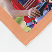 Couverture Polaire Cadeau décoré d'un monogramme personnalisé de (Coin)