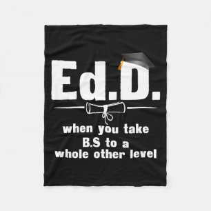Couverture Polaire Cadeau d'Edd tenue amusante doctorat d'éducation