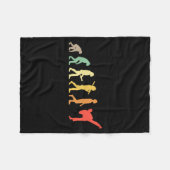 Couverture Polaire Cadeau d'évolution de karaté rétro pour Karateka (Devant (Horizontal))