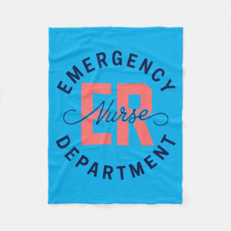Couverture Polaire Cadeau d'infirmière d'urgence du service des urgen