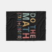 Couverture Polaire Cadeau drôle de mème de maths pour enseignant, fem (Devant (Horizontal))