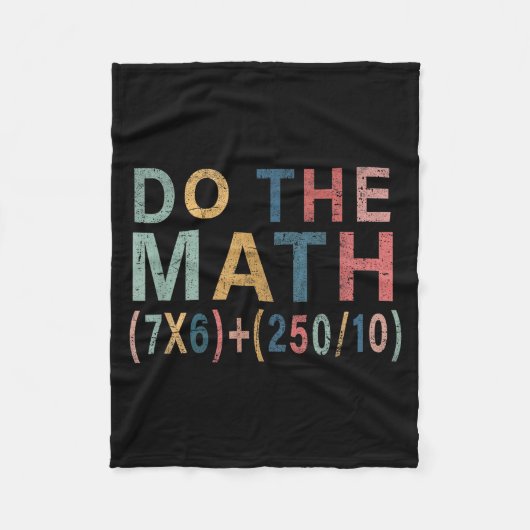 Couverture Polaire Cadeau drôle de mème de maths pour enseignant, fem (Devant)