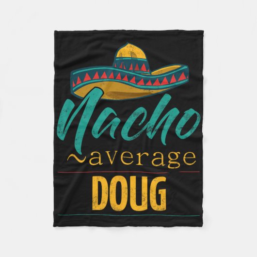 Couverture Polaire Cadeau drôle de Nacho Average Doug Cinco De Mayo S (Devant)