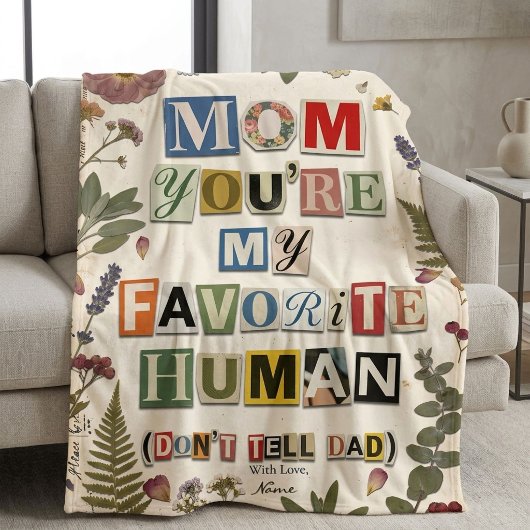 Couverture Polaire Cadeau drôle préféré pour maman