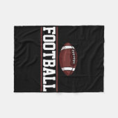 Couverture Polaire Cadeau du joueur de football (Devant (Horizontal))