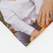 Couverture Polaire cadeau familial 8 photo petit-enfant simple (Coin)