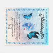 Couverture Polaire Cadeau Grandgirl | Love Grand-mère Famille Groupe (Devant (Horizontal))