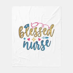 Couverture Polaire Cadeau infirmière Infirmière bénie