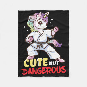 Couverture Polaire Cadeau Karaté Taekwondo Licorne