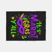 Couverture Polaire Cadeau Mardi Gras (Devant (Horizontal))