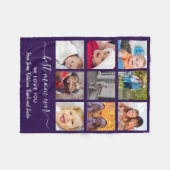 Couverture Polaire Cadeau Meilleure Maman Photo Collage Fête des Mère (Devant (Horizontal))