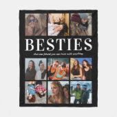 Couverture Polaire Cadeau moderne Besties | Meilleurs amis (Devant)