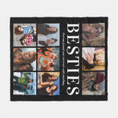 Couverture Polaire Cadeau moderne Besties | Meilleurs amis (Devant (Horizontal))