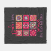 Couverture Polaire Cadeau Patchwork pour chaudières (Devant (Horizontal))