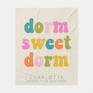 Couverture Polaire Cadeau personnalisé Cadeau dortoir coloré Citation