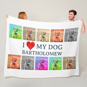 Couverture Polaire Cadeau personnalisé d'art pop pour chien pour amat