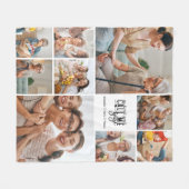Couverture Polaire Cadeau personnalisé de 9 photos pour Gigi (Devant (Horizontal))