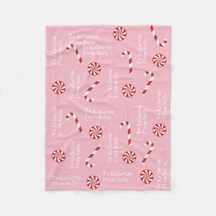 Couverture Polaire Cadeau Personnalisé De Père Noël Christmas Cand