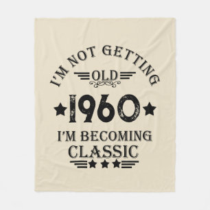 Couverture Polaire Cadeau personnalisé vintage 65e anniversaire