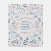 Couverture Polaire CADEAU - Poèmes grand-mère de petits-enfants - PER (Devant)