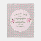 Couverture Polaire CADEAU - Poèmes grand-mère de petits-enfants - PER (Devant)