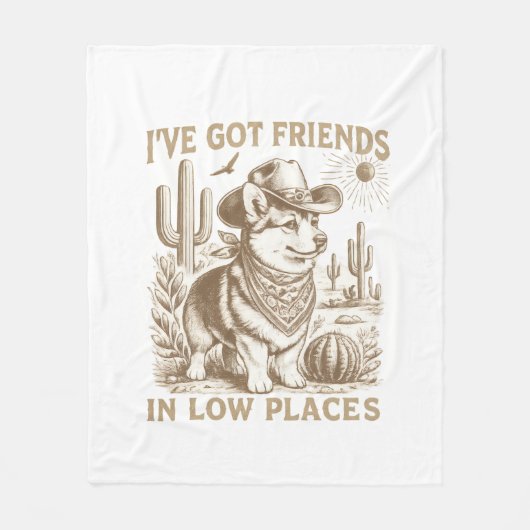 Couverture Polaire cadeau pour amateur de corgi (Devant)