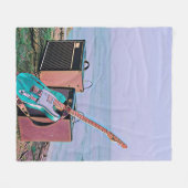 Couverture Polaire Cadeau pour ami guitariste (Devant (Horizontal))