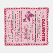 Couverture Polaire Cadeau pour fille, toute la saison pour l'annivers (Devant (Horizontal))